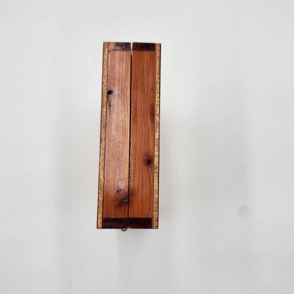 Vintage Memorial Holy Bible Cedar Box Allied‎ Industrial Workers Union Local 428